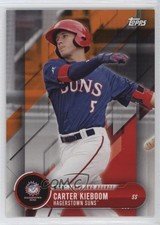 2018 Topps Pro Debut MiLB Leaps and Bounds Orange /25 Carter Kieboom #LB-CK 8az