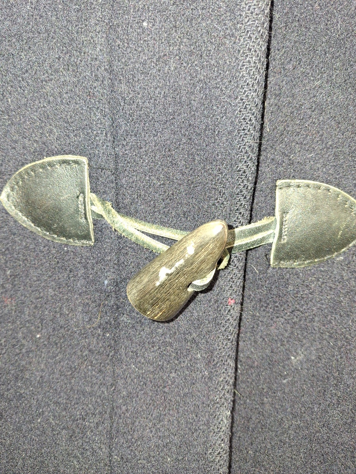 Brooks Brothers Women's Navy Blue Wool Duffle Coat Hooded Plaid Lined Toggle S thumbnail 13