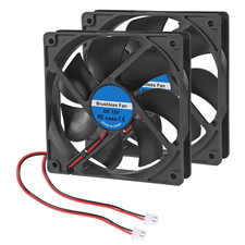 2Pcs DC 12V 12025 Cooling Fan 120X120X25Mm 12Cm 120Mm Computer Case Fan DC 12V C