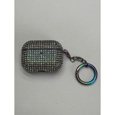 Sparkling Rhinestone Airpods Pro Case Cover with Keychain Rainbow