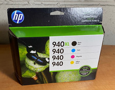 GENUINE HP 940XL 940 Black Cyan Magenta Yellow Ink Set CZ143FN 8000 8500 4 Pack!