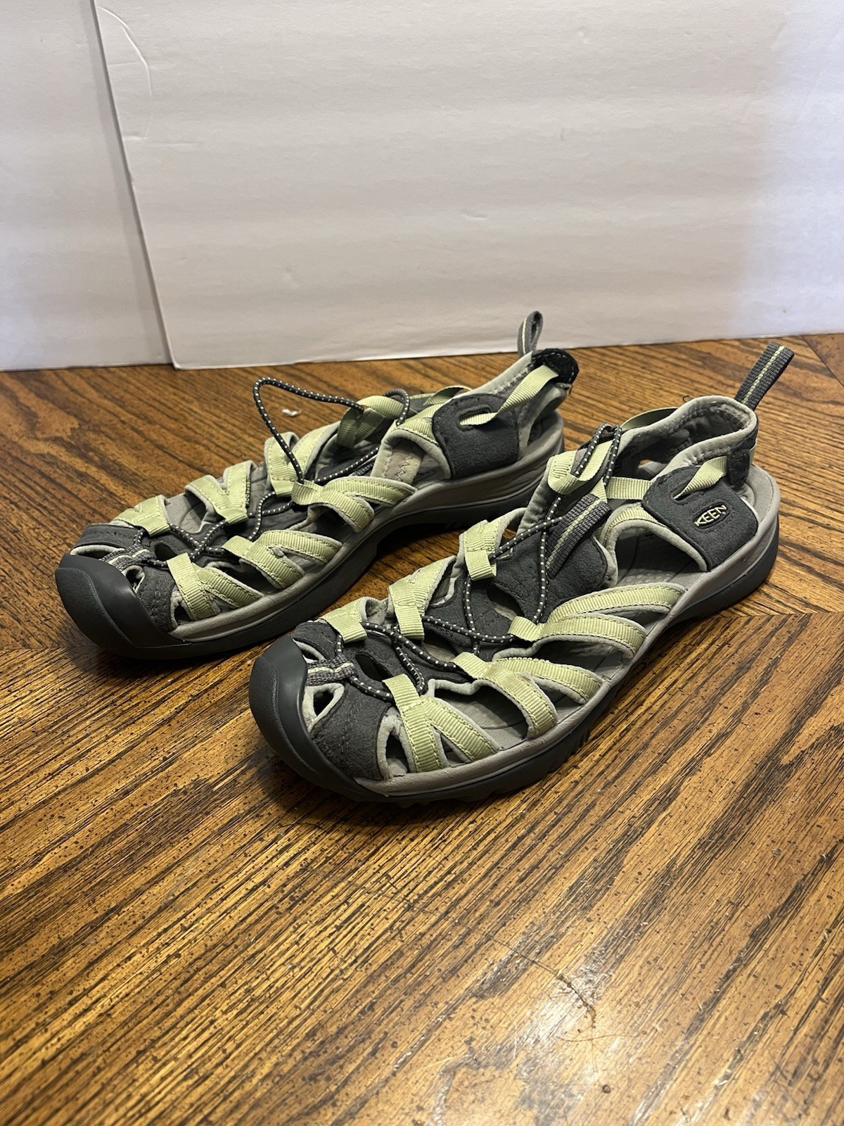 Sandali sportivi Keen Whisper verde grigio impermeabili escursionismo donna taglia 10