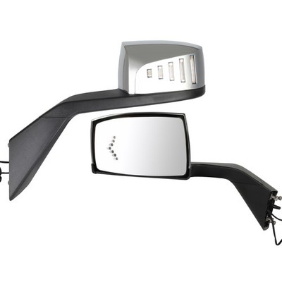 Left+Right Two Side Hood Mirror Signal Light For Volvo VNL Truck 2004 2005-2017