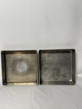 Set of 2 Mirro 5892M Aluminum Cake Brownie Square Pan 9 x 9 x 1.75 Vintage