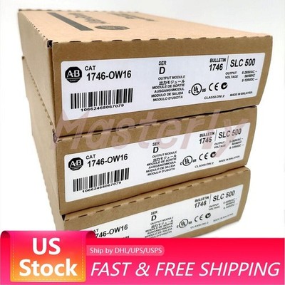 Allen Bradley Factory Sealed AB 1746-OW16 Ser D 1746-0W16 SLC500 Relay Output