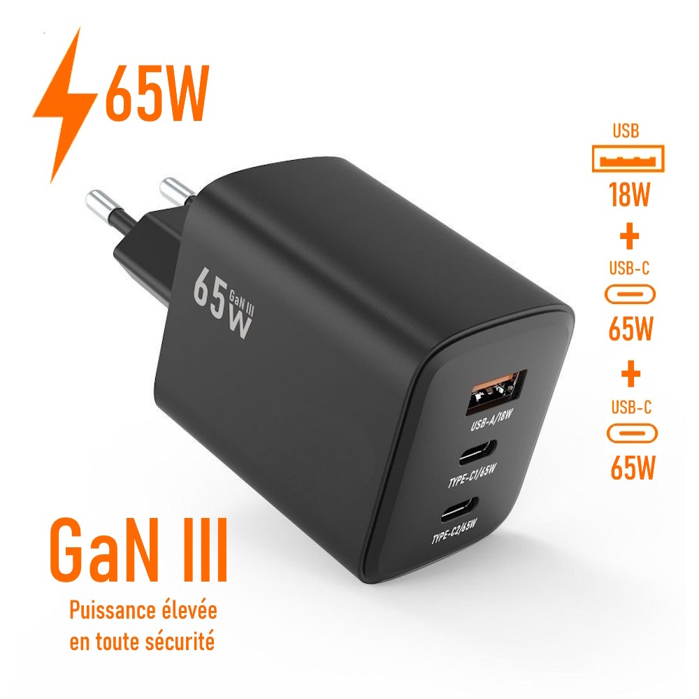 Chargeur rapide Honor Magic V3 avec bloc secteur blanc compact - 2