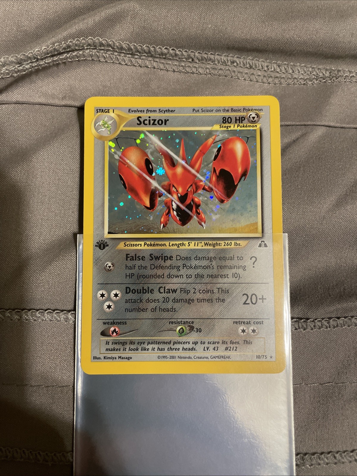 Scizor Neo Discovery 1st Edition 10/75 NM