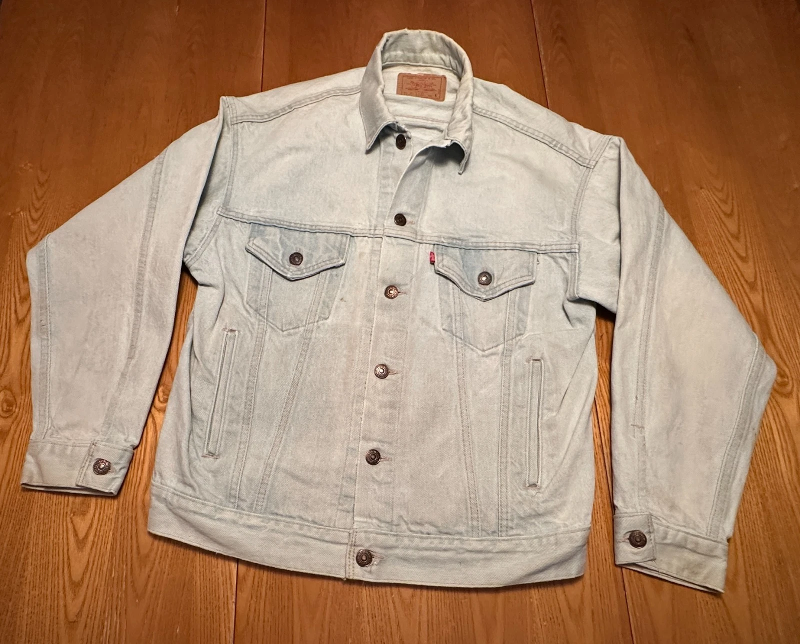 80's LEVI'S Made in USA Denim Trucker Jacket 70507-0205 Western Type 3 Size S