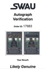 Star Wars CCG - James Earl Jones † & Dave Prowse † (Darth Vader)  - signed card