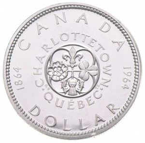 1964 Canada 80% Silver Canadian Silver Dollar *9611