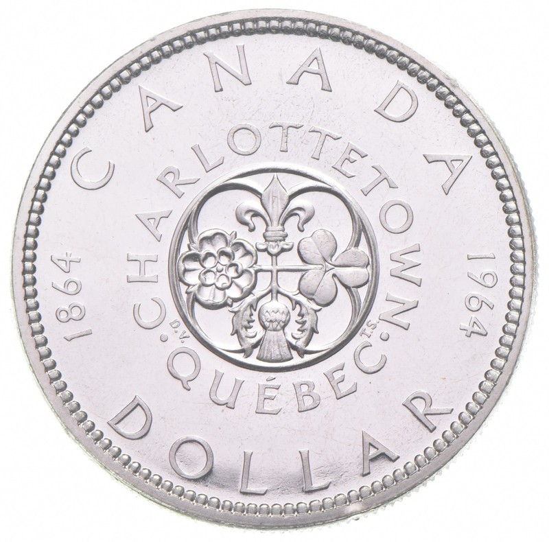 1964 Canada 80% Silver Canadian Silver Dollar *9611