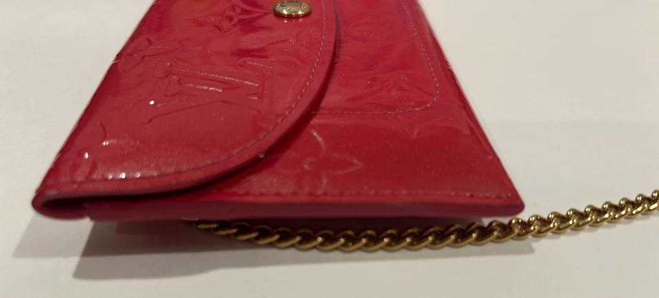 LOUIS VUITTON Vernis конверт пластина мешок Framboise / розовый карты чехол - Изображение 4 из 4
