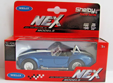 😍 SHELBY COBRA 427 S/C BLEUE 1965 - WELLY 43761 - 1/34-1/39 - EN BOITE