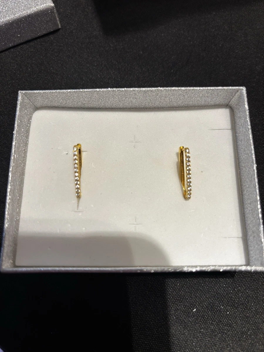 KINGWHYTE Orecchini Pendenti Con Pietra Portafortuna – Argento 925 Placcato Oro Bianco, Zirconi, Gioiello Personalizzato Per Donne E Ragazze