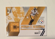 2021 Panini Donruss Elite Craftsman Memorabilia T.J. Watt #CJ14 Steelers