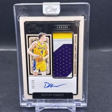 2024-25 Panini ONE & ONE Dalton Knecht Rookie Jumbo Jersey AUTO 69/99 Lakers JL5