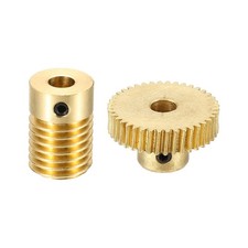 Worm Gear Set 0.5 Module 1:40 Reduction Rate(Gear-5mm Bore, Rod 5mm Bore)