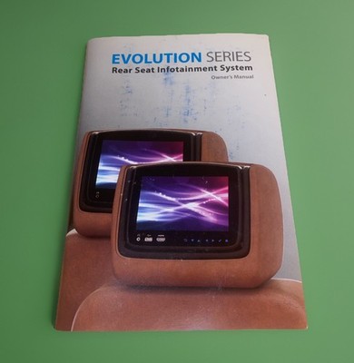 EVOLUTION SERIES Rear Seat Infotainment System Owners Manual Instruction Booklet