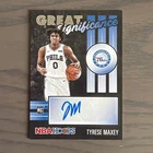2020 Panini NBA Hoops - Great Significance Tyrese Maxey Auto Signature 76ers