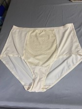 Warner's Panties Granny Sissy Size XL Light Beige Polyester Blend NWOT