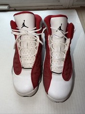 Nike Air Jordan 13 Retro Red Flint 884129-600 Youth Size 6.5Y Red Grey White