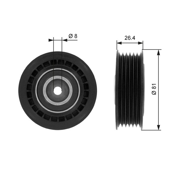 Gates T36000 Spannrolle, Keilrippenriemen FüR VW-image