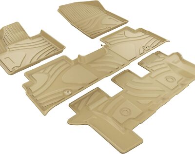 ASLONG 7 Seat Car Floor Mats Fit for 2016-20 Sorento 7 Front/Rear Set *4206