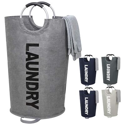 115l Xlarge Laundry Basket Collapsible Fabric Laundry Hamper Tall Dorm Laundry B