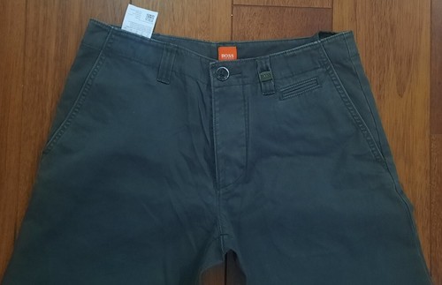Chinos Hugo Boss Gris Pierna Ancha W32 L32 - Perfecto Estado - Imagen 3 de 16
