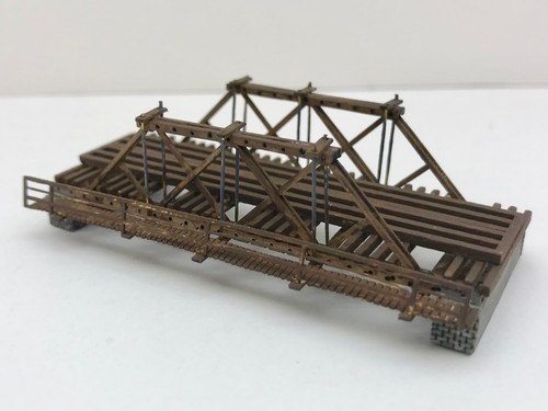 KIT - Pony Truss Bridge N Scale 1:160 Custom Designed Laser Cut Model Railroad - Picture 10 of 12