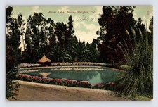 Postcard California Redlands CA Smiley Heights Mirror Lake 1918 Posted Divided