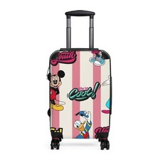 Maleta Mickey Mouse | Equipaje de mano Disney, divertida bolsa de viaje, vacaciones