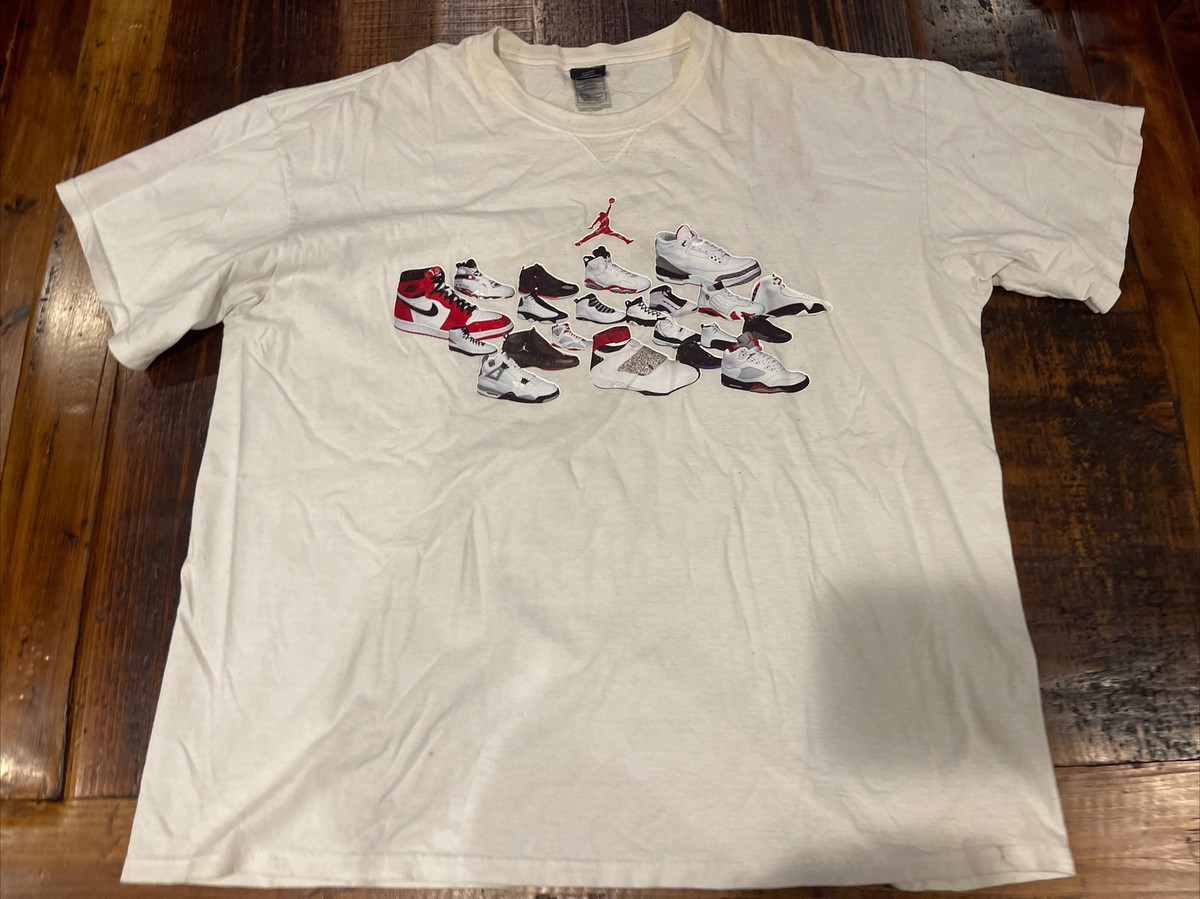 Nike Retro Jordan Vintage T Shirt 1 - 20 Anniversary Mens