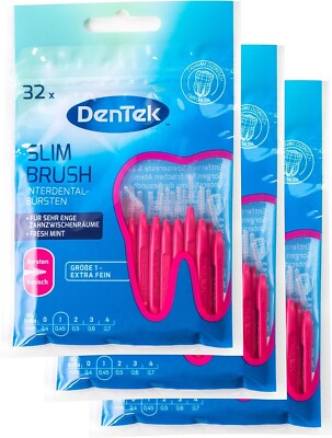 3x Interdental-Bürsten-32 Stk extra fein DenTek