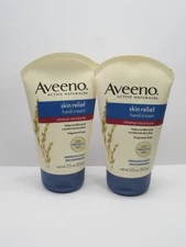 AVEENO SKIN RELIEF HAND CREAM INTENSE MOISTURE FRAGRANCE FREE 3.5 OZ (LOT OF 2)