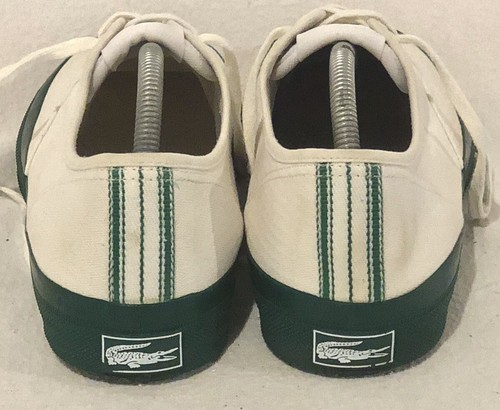 Rare Lacoste Leighton (Legends) Christophe Lemaire Canvas/Green Sneakers Sz-11 - Picture 6 of 11