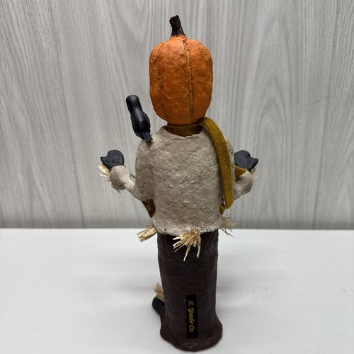 Craig Yenke Jester the Scarecrow Figurine Paper Mache Papier Vintage Halloween - Picture 7 of 23