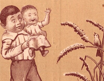 Dieckmann Brothers Groceries Queensware Wheatland Iowa Victorian Trade Card 494