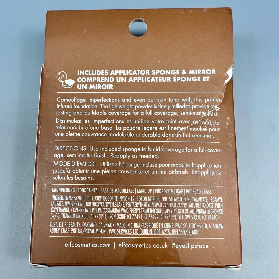 2PK e.l.f. Camo Powder Foundation Deep 540N w/ Mirror Full Coverage Matte Finish - Image 2 of 3