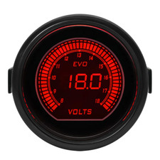 2 52mm Evo Blue Red Volt Voltage Car Digital Led Light Gauge Meter Universal