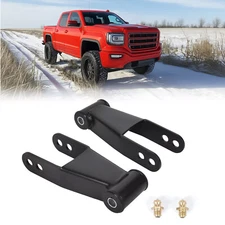 2" Rear Drop Shackles for 1988-2018 Chevy Silverado 1500 GMC Sierra 1500 Truck