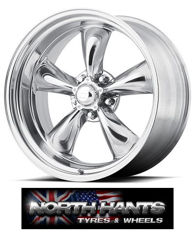 15X7 5-4.75 AMERICAN RACING TORQ THRUST II POLISHED VN-515 CHEVY, HOT-ROD