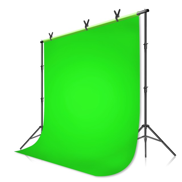 Chromakey Green Screen Muslin Backdrop for Studio Lighting Kit eBay