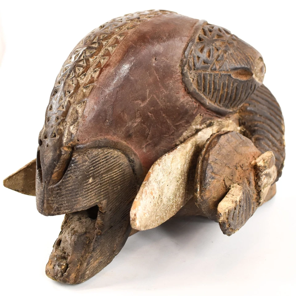 Máscara Baule Ram Gbagba Blanca Costa de Marfil Foto 4 de 4