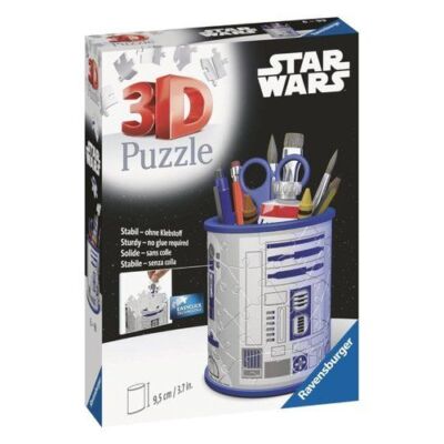 R2D2 Star Wars 54 Piece Ravensburger 11554 Pen Holder 3D Puzzle
