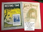 Piano Lyrics Ukulele "Nesting Time", "Just a Memory" and 9 Other Vintage Songs