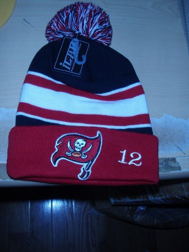 Tampa Bay Bucs Pom Pom Knit Cuffed Hat 