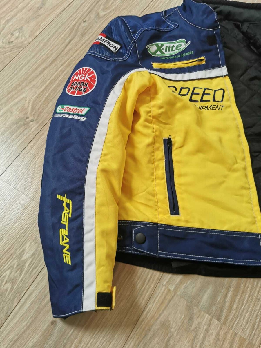 Fast Lane Motorcycle Jacket Fabric Size L | eBay