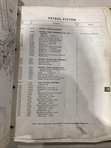 TRIUMPH TR5 PI FACTORY ISSUE ILLUSTRATED SPARE PARTS CATALOGUE - Picture 5 of 7