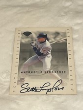 Scott Livingstone 1996 Leaf Authentic Signature Series On Card Autograph Auto
